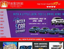 Tablet Screenshot of firekeeperscasino.com